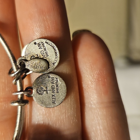 Elegant Gold and Silver Alex And Ani Bangle Set - Picture 3 of 5